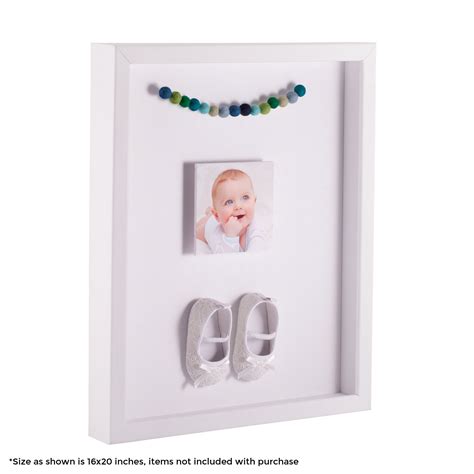 20x30 thin metal white frame shadow box|ArtToFrames 20x30 Inch Shadow Box Picture Frame, with a .